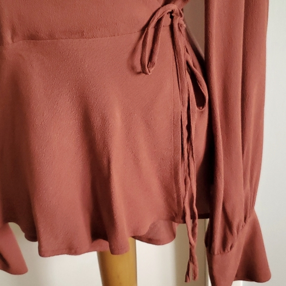J Crew long sleeve wrap Blouse - Picture 3 of 7